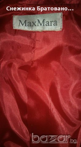 Дамско марково сако МАХ-МАРА , снимка 3 - Сака - 18255214