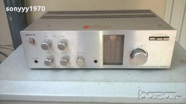 sony ta-333 amplifier-made in taiwan-внос швеицария, снимка 5 - Ресийвъри, усилватели, смесителни пултове - 18178341