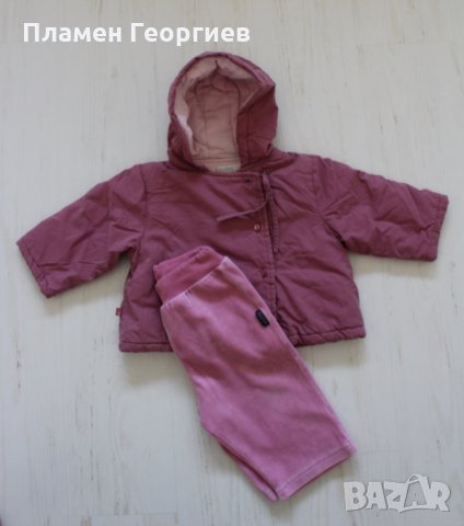 Комплект есенно яке и 2 бр. панталонки/цвят пепел от рози, снимка 9 - Бебешки якета и елеци - 25564916