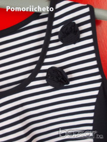 Нова рокля в моряшки стил, снимка 5 - Рокли - 12486546