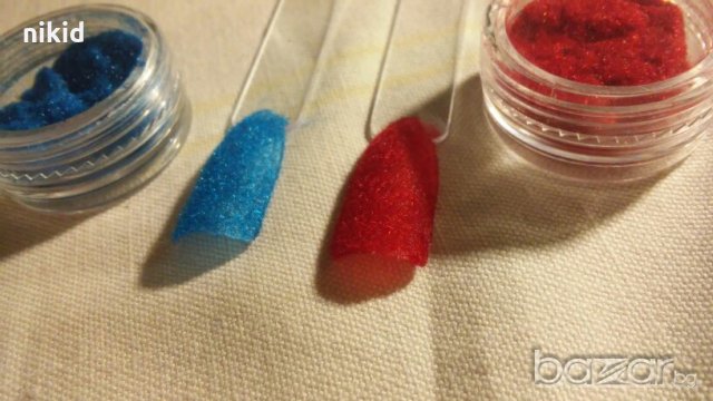 12 цвята кутийки кадифе мъх плюш захарен ефект прах за нокти маникюр декорация , снимка 4 - Продукти за маникюр - 21404910