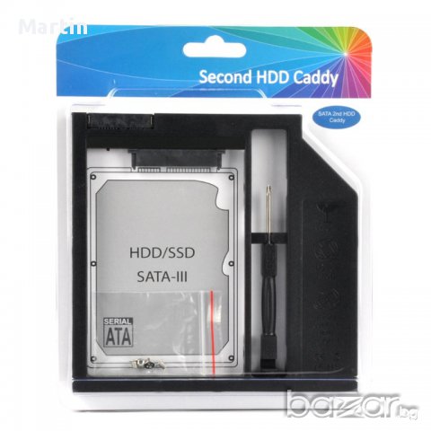 Адаптер за втори хард диск за MacBook. HDD Caddy, снимка 2 - Кабели и адаптери - 16704913