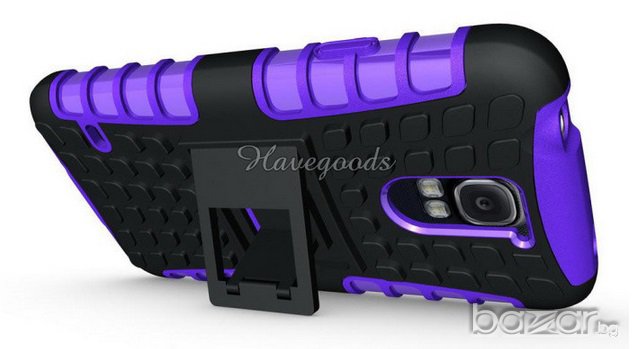 ГРЪБ ЗА SAMSUNG GALAXY S4 - УДАРОУСТОЙЧИВ HARD STAND CASE, снимка 2 - Калъфи, кейсове - 7866539