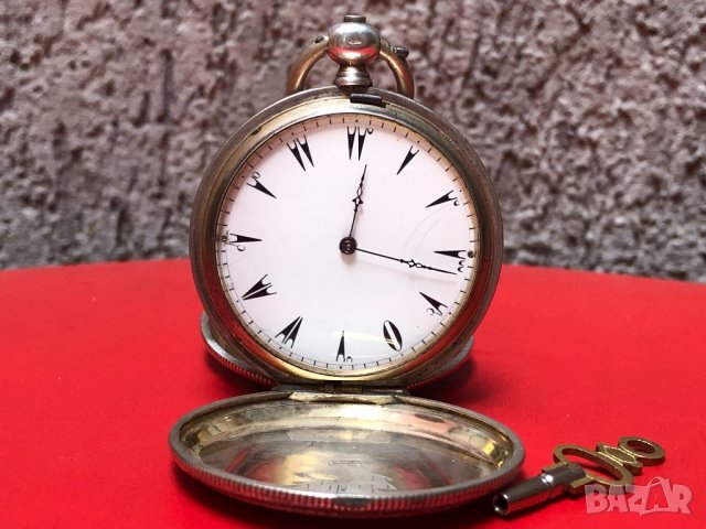 Турски джобен часовник RAUTTE-GENEVA /№16380/-1860г., снимка 1 - Други - 13459619