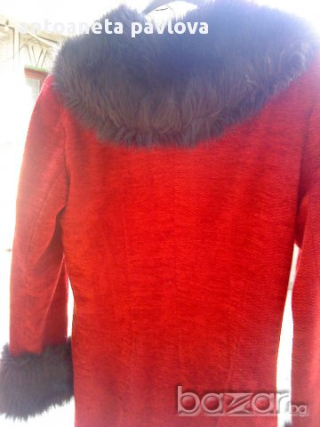 червен зимен костюм , снимка 4 - Костюми - 12693432