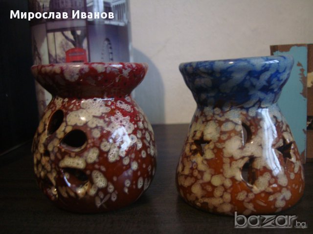керамични свещници, снимка 2 - Декорация за дома - 11663498