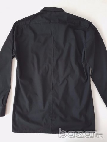 Черна мъжка риза Elite, М размер, снимка 7 - Ризи - 17956333