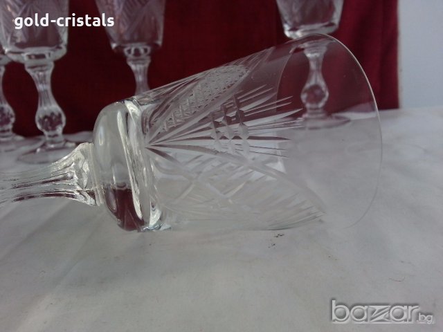  кристални чаши за вино ракия уиски коняк , снимка 14 - Чаши - 20115055
