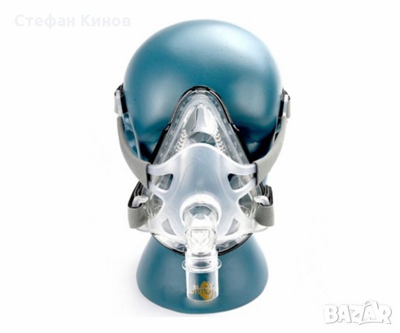 Full Face Маска за сънна апнея, за всички CPAP / ЦПАП апарати, с включена каишка за главата +ПОДАРЪК, снимка 3 - Други - 21911066