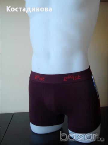 Мъжки памучен боксер, цвят бордо, снимка 1 - Бельо - 11270155
