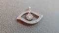 НОВА сребърна висулка - око , снимка 1 - Колиета, медальони, синджири - 25716806
