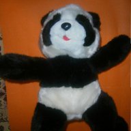 Плюшена панда-33 см+подарък малка пластмасова панда, снимка 10 - Плюшени играчки - 10678870
