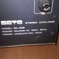 seto stereo amplifier-внос швеицария, снимка 17 - Ресийвъри, усилватели, смесителни пултове - 21935517