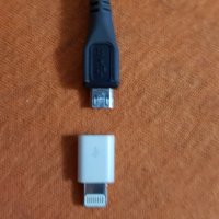 Преход Micro usb към 8pin iPhone apple, снимка 2 - USB кабели - 23184612