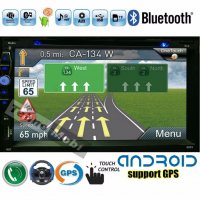 Универсален Двоен Дин с Android, Wi-fi, радио, GPS Навигация, MP3, USB, SD карта, Bluetooth A6925, снимка 1 - Навигация - 19630973