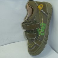 Детски обувки APAWWA еко кожа, лепенка, тъмнозелени, стелка – ест. кожа, снимка 2 - Детски маратонки - 13895732