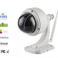 Метална Дистанционно Мотоуправляема FULL HD 1080P PTZ WIFI IP Камера 2.8~12mm АвтоФокус 4xZoom 2Mpx, снимка 3 - IP камери - 18784768