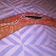 Throuwing boomerang hand crafted in australia-35/5см-внос швеицария, снимка 10 - Антикварни и старинни предмети - 15649362