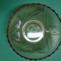 Стъклени купи - фруктиери от релефно стъкло - 2бр, снимка 7 - Други - 23583249
