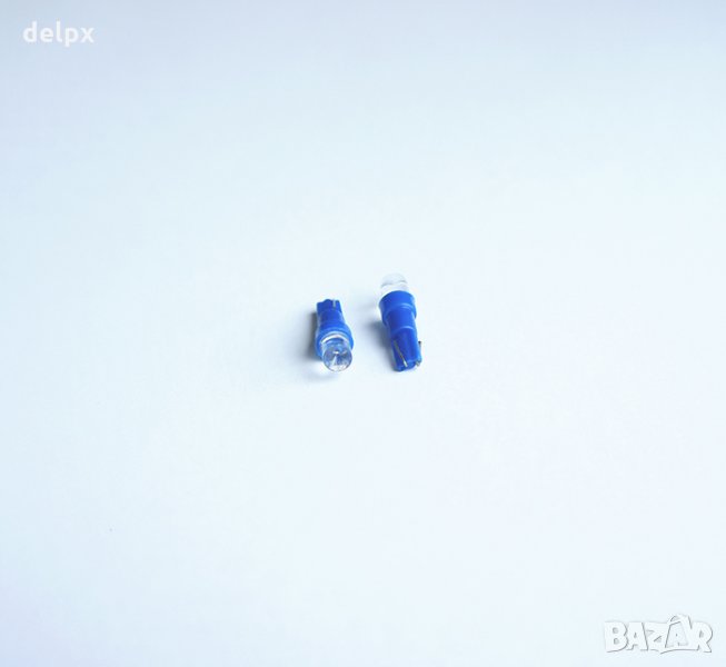 Автомобилна лампа LED синя с цокъл 4,6d 12V, снимка 1