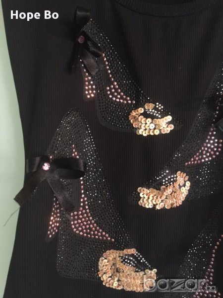 Топ с панделки, камъни, пайети, снимка 1