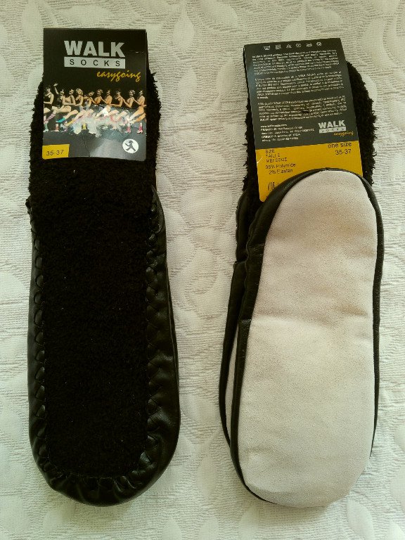 Walk Socks - чисто нови дамски чорапи с кожена подметка , внос от Гърция в  Други в гр. Пловдив - ID16284537 — Bazar.bg