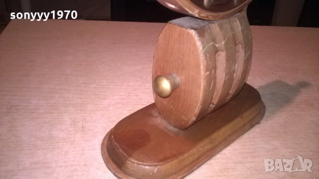 корабен рул с часовник-34х21х9см-внос швеицария, снимка 9 - Колекции - 26045390