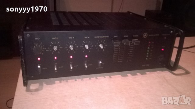 monacor pa-1202 profi power amplifier-mono-внос швеицария, снимка 2 - Ресийвъри, усилватели, смесителни пултове - 23615485