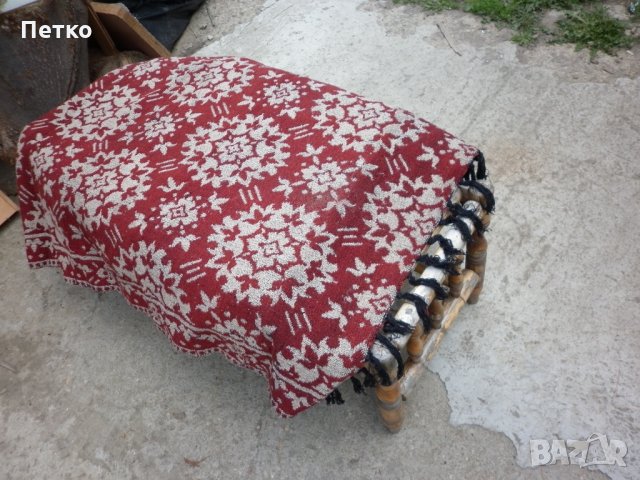 Стар килим черга  не е ползван  240 / 100 см, снимка 2 - Антикварни и старинни предмети - 25399098