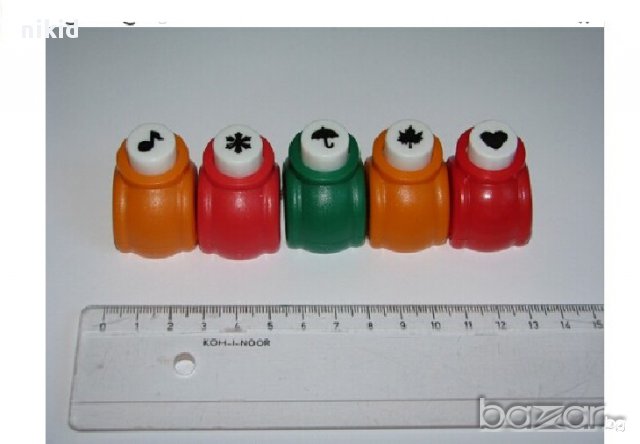 перфоратор пънч уред за рязане декориране декорация формички дупки Scrapbook, снимка 9 - Други - 15676867