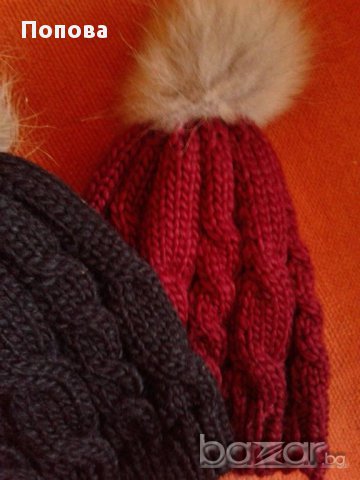  Нова с лисица, снимка 2 - Шапки - 16366989