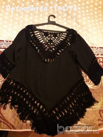 Дамска черна риза