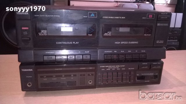 Toshiba amplifier+deck-внос швеицария, снимка 4 - Ресийвъри, усилватели, смесителни пултове - 13925289