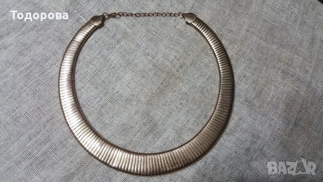 Старинна позлатена огърлица, снимка 2 - Антикварни и старинни предмети - 24115718