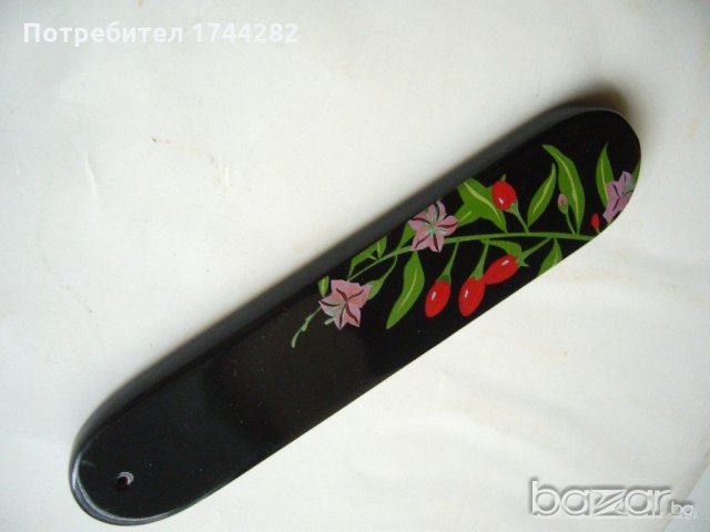 Старо японско керамично рисувано пано, снимка 2 - Пана - 19527444