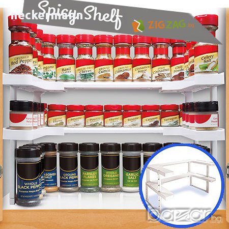 Spicy Shelf кухня шкаф рафтове органайзер за подправки, снимка 5 - Други стоки за дома - 17077921