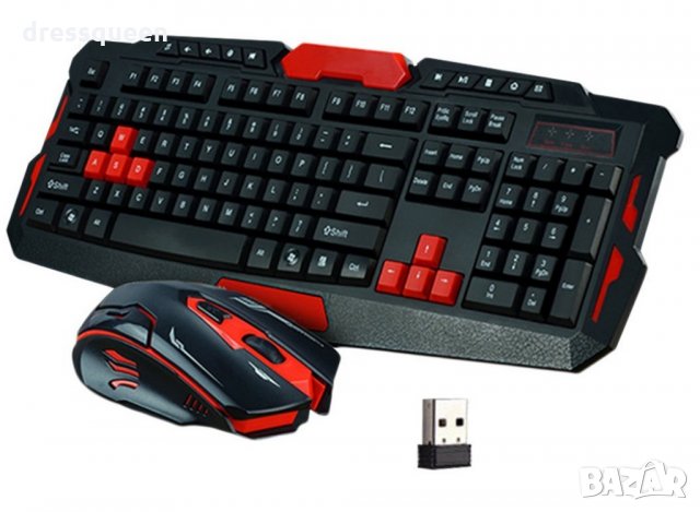 геймърска безжична клавиатура и мишка HK8100, снимка 6 - Геймърски - 23448974