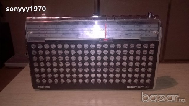 siemens planar 411-germany-31х18х6см-внос швеицария, снимка 9 - Ресийвъри, усилватели, смесителни пултове - 18298793