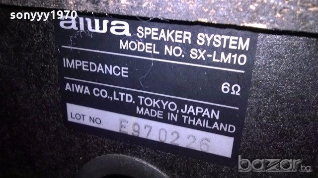 aiwa sx-lm10-2бр тонколони-27х24х29см-внос швеицария, снимка 17 - Тонколони - 18694333