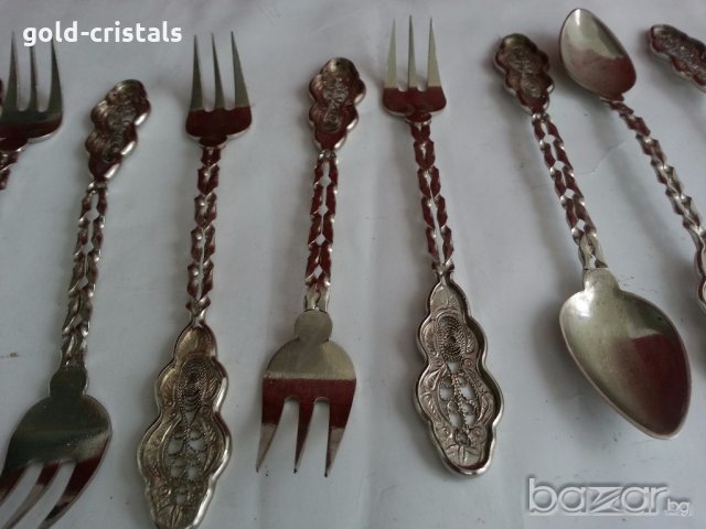  вилици и лъжици филигран, снимка 12 - Антикварни и старинни предмети - 19994504