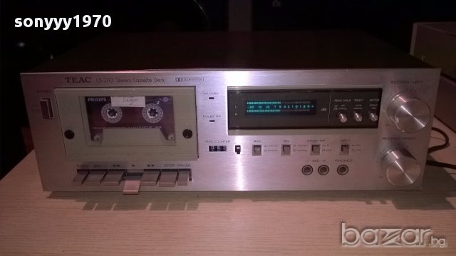 Teac cx-270 cassette deck-made in japan-нов внос швеицария, снимка 9 - Ресийвъри, усилватели, смесителни пултове - 13480854