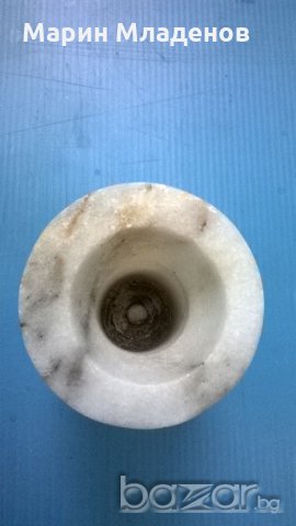 Мраморна ваза-малка, снимка 2 - Антикварни и старинни предмети - 18865979