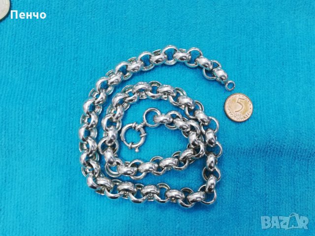 Чисто нов почистен излъскан запазен сребърен ланец с печат 925 масивен синджир 113 грама сребро, снимка 16 - Колиета, медальони, синджири - 21994081