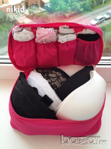 пътна чанта органайзер за пътуване козметичка за бельо с няколко разделения, снимка 6 - Чанти - 15056484