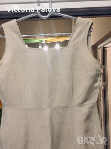 Супер рокля коприна(53%) и лен(47%), снимка 4 - Рокли - 25479897