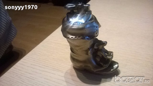 Ретро запалка-ботуш 12/9/6 см-внос швеицария, снимка 10 - Антикварни и старинни предмети - 15966884