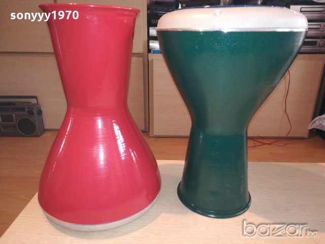 ОРИГИНАЛНИ-червена или зелена тарамбука-внос сирия-40х25см, снимка 3 - Ударни инструменти - 21315127