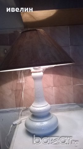 стара нощна лампа от порцелан, снимка 5 - Настолни лампи - 18219563
