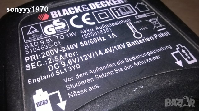 black&decker charger-внос швеицария, снимка 6 - Винтоверти - 23826924