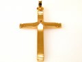 Златен кръст, изчистен модел 1.76 грама / 14 карата, снимка 1 - Колиета, медальони, синджири - 13309878